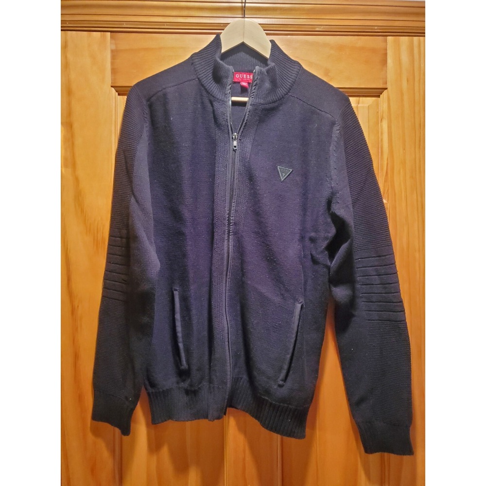 Guess Mens Sweater Full Zip Size LARGE